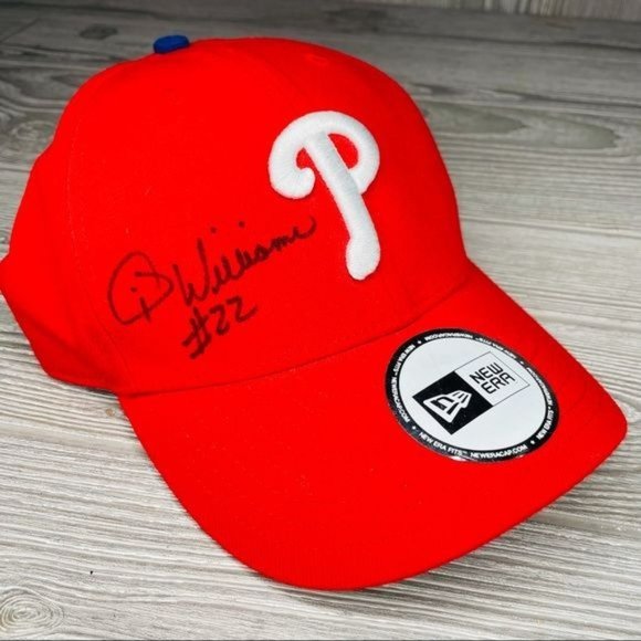 New era Jimy Williams signed Philadelphia Phillies baseball cap / baseball hat - Picture 1 of 5